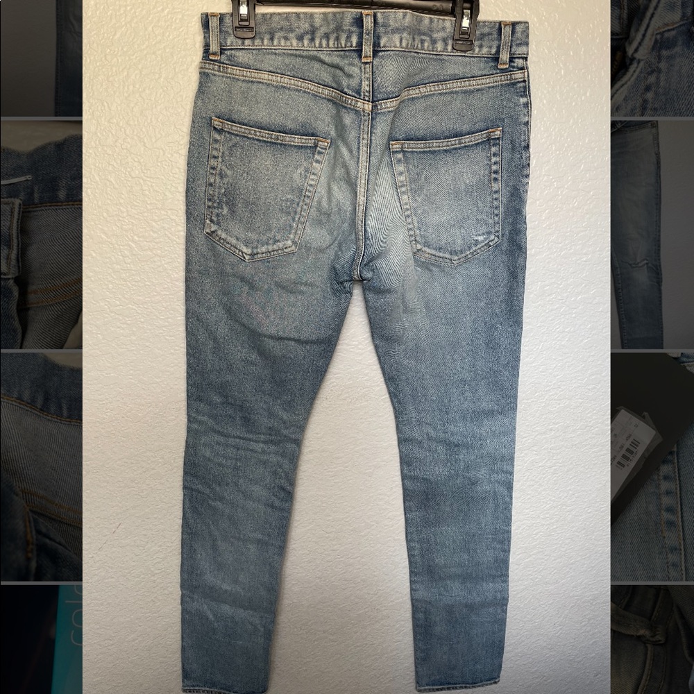 Saint Laurent skinny fit jean in Santa Monica blue denim